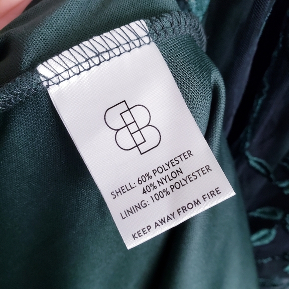 Baltic Born Marseille Green Leaf Embossed Tulle Maxi Dress - Picture 5 of 6